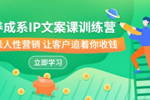 (6900期)养成系-IP文案课训练营,文案心法的天花板 洞悉人性营销 让客户追着你收钱