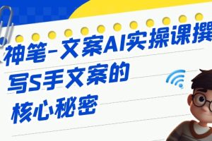 (6857期)神笔-文案AI实战课,撰写S手文案的核心秘密