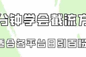 十分钟学会各大平台节流，矩阵日引几百创业粉（像素级教程）！