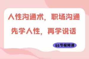 人性沟通术，职场沟通：先学人性，再学说话（66节视频课）
