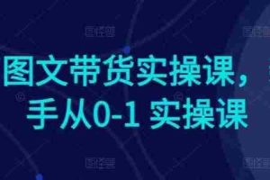 Ai图文带货实操课，新手从0-1 实操课