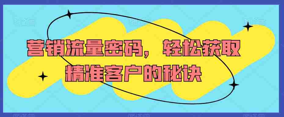 营销流量密码,轻松获取精准客户的秘诀