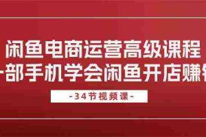 闲鱼电商运营高级课程，一部手机学会闲鱼开店赚钱（34节课）