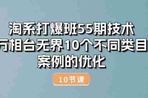 淘系打爆班55期技术：万相台无界10个不同类目案例的优化(10节)