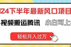 2024下半年最新风口项自，海外视频搬运腾讯，小白可上手，轻松月入过万【揭秘】