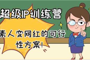 超级IP训练营-IP大课，素人变网红的可行性方案！（61节）
