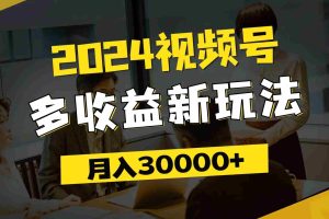 （11905期）2024视频号多收益新玩法，每天5分钟，月入3w+，新手小白都能简单上手
