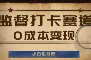 监督打卡赛道，0成本变现，小白也可以做【揭秘】