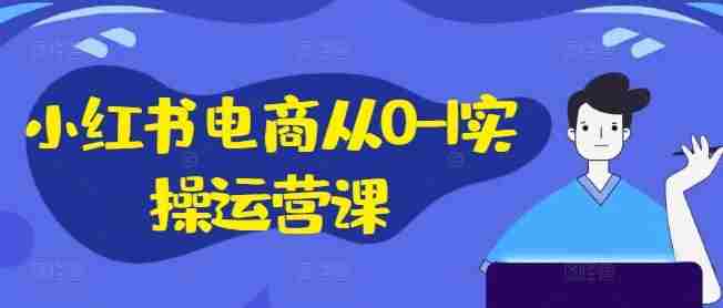 小红书电商从0-1实操运营课,小红书手机实操小红书/IP和私域课/小红书电商电脑实操板块等