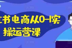 小红书电商从0-1实操运营课，小红书手机实操小红书/IP和私域课/小红书电商电脑实操板块等