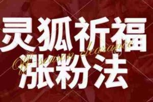 灵狐送祈福，视频号涨粉新方法，分成计划，橱窗带货 3种收益到手，日入1k+【揭秘】