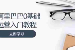 （13291期）阿里巴巴运营零基础入门教程：涵盖开店、运营、推广，快速成为电商高手