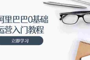 阿里巴巴运营零基础入门教程：涵盖开店、运营、推广，快速成为电商高手