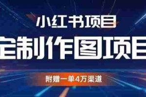 小红书私人定制图项目，附赠一单4W渠道【揭秘】