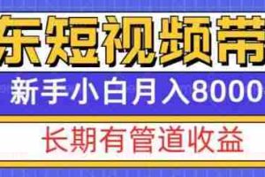 京东短视频带货新玩法，长期管道收益，新手也能月入8000+