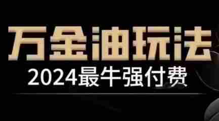 2024最牛强付费，万金油强付费玩法，干货满满，全程实操起飞（更新12月）