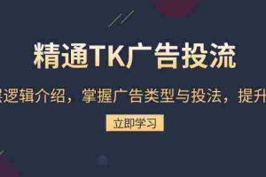 精通TK广告投流：底层逻辑介绍，掌握广告类型与投法，提升效果