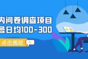 （13696期）问卷调查项目，百分之百有收益，0投入长期可做，稳定靠谱。