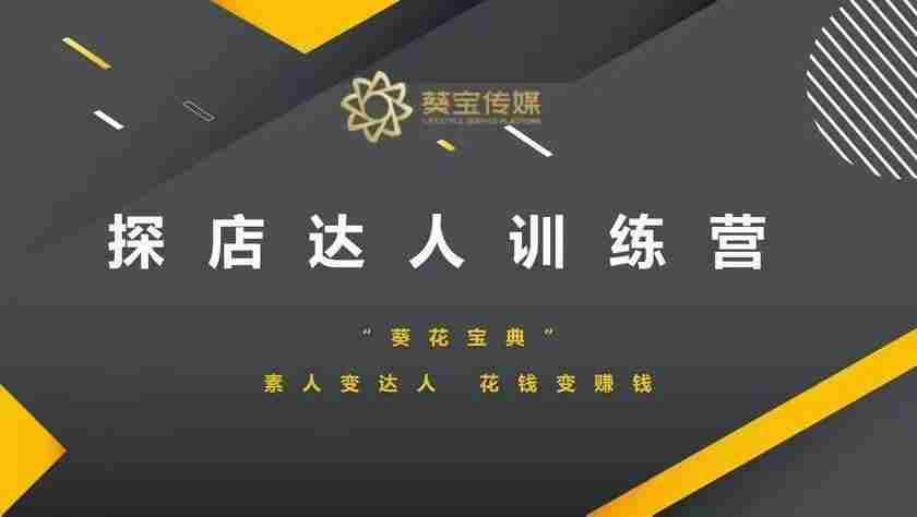 探店达人训练营，素人变达人，花钱变赚钱