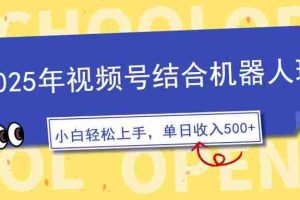 （14128期）2025年视频号结合机器人玩法，操作简单，5分钟一条原创视频，适合零基…