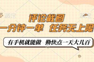 （14222期）评论截图，一分钟一单，有手机就能做，任务无上限，轻松一天大几百