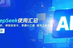 （14216期）DeepSeek使用汇总，基础到进阶，提示词技巧，掌握AI工具  提升工作效率