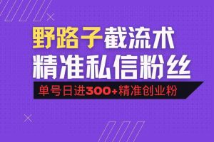 （14479期）抖音评论区野路子引流术，精准私信粉丝，单号日引流300+精准创业粉