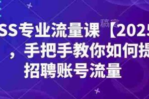 BOSS专业流量课【2025新课】，手把手教你如何提升招聘账号流量