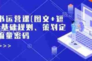 小红书运营课(图文+短视频)基础规则、策划定位、流量密码