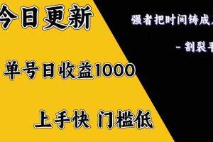 上手一天1000打底，正规项目，懒人勿扰
