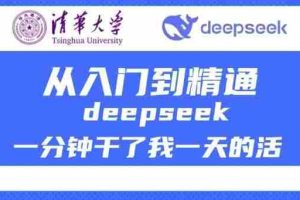 清华大学讲DeepSeek最全教程，从入门到精通，deepseek一分钟干了我一天的活