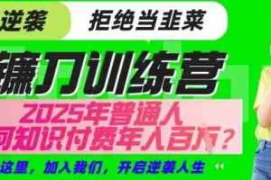 【网创项目终点站-镰刀训练营超级IP合伙人】25年普通人如何通过“知识付费”年入百个-仅此一版【揭秘】