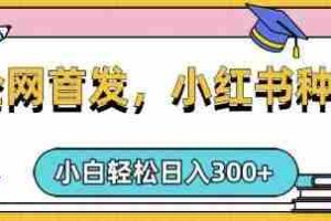 小红书种草，手机项目，日入3张，复制黏贴即可，可矩阵操作，动手不动脑【揭秘】
