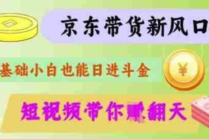 最新京东短视频带货代运营秘籍，轻松躺挣【揭秘】