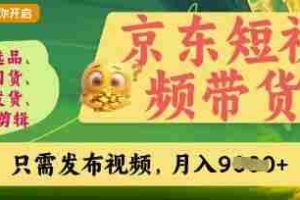 京东短视频带货，开启零门槛躺Z新时代【揭秘】