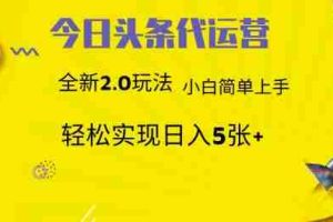 今日头条矩阵系统代运营 批量生成文章  次日见收益 躺赚月入3000+