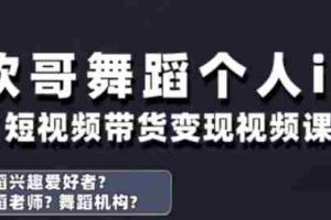 抖音舞蹈账号运营与变现实战课，舞蹈个人ip短视频带货变现