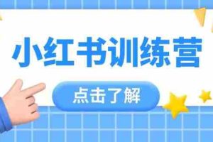 小红书训练营，助小白入门，掌握技巧变达人，课程实操又全面（12节课）