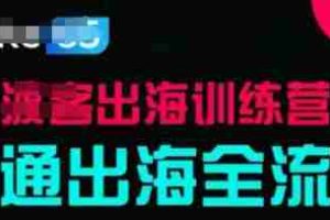 出海训练营基础课，​跑通出海全流程，实战案例拆解