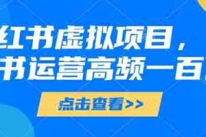 小红书虚拟项目，小红书运营高频一百问【文档】