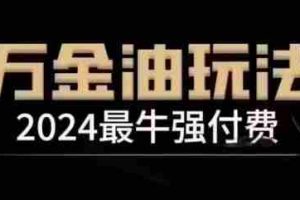 2024最牛强付费，万金油强付费玩法，干货满满，全程实操起飞（更新25年04月）