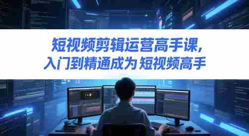 短视频剪辑运营高手课，入门到精通成为短视频高手