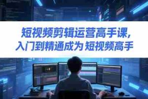 短视频剪辑运营高手课，入门到精通成为短视频高手