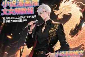 小说漫画推文女频教程，让所有小白从0成为行业内高手，简单暴力兼职轻松挣米