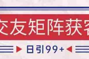 小红书某音交友赛道引流获客 自热矩阵日引200+【揭秘】