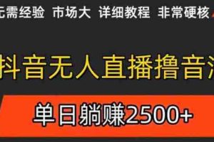 抖音无人直播6.0 简单无脑可矩阵 每天两小时轻松躺赚500+