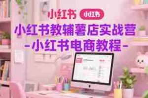 小红书教辅薯店实战营-小红书电商教程