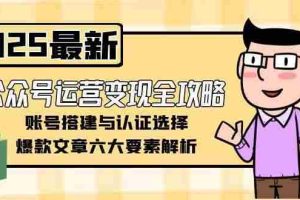 （15142期）公众号运营变现全攻略，账号搭建与认证选择，爆款文章六大要素解析