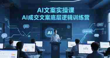 AI文案实操课，AI成交文案底层逻辑训练营