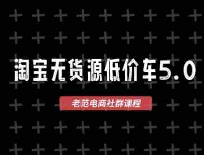 淘宝无货源2025VIP教程，​最新的淘宝无货源课程，1688代发，蓝海选品，零成本创业首选